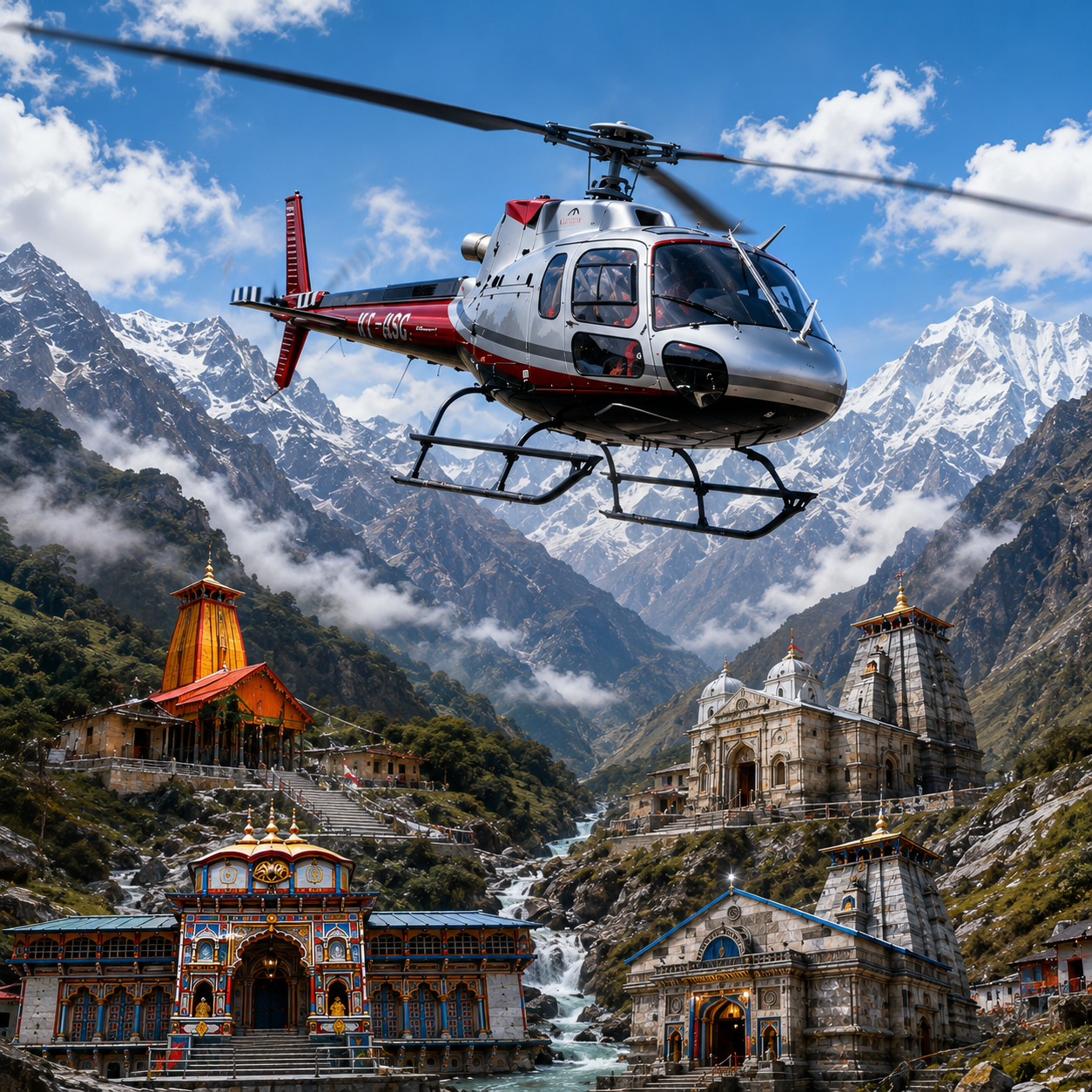 Ek Dham, Do Dham or Char Dham Yatra by Helicopter
